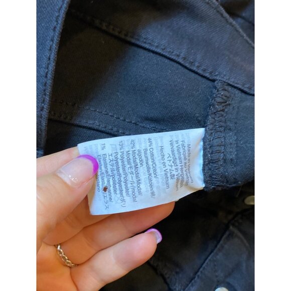 Madewell Womens 9" High-Rise Skinny Jeans Size 27‎ Black Stretch Denim - Picture 4 of 8